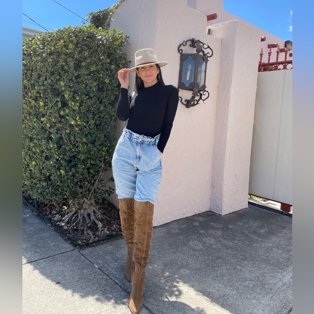 Stylish Brown Over the Knee Boots